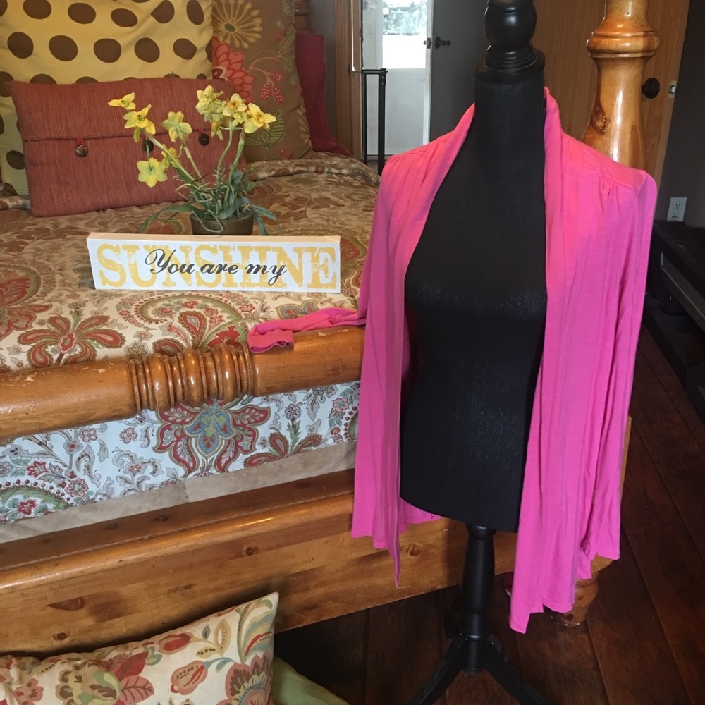 Talbots size 1XP pink cardigan